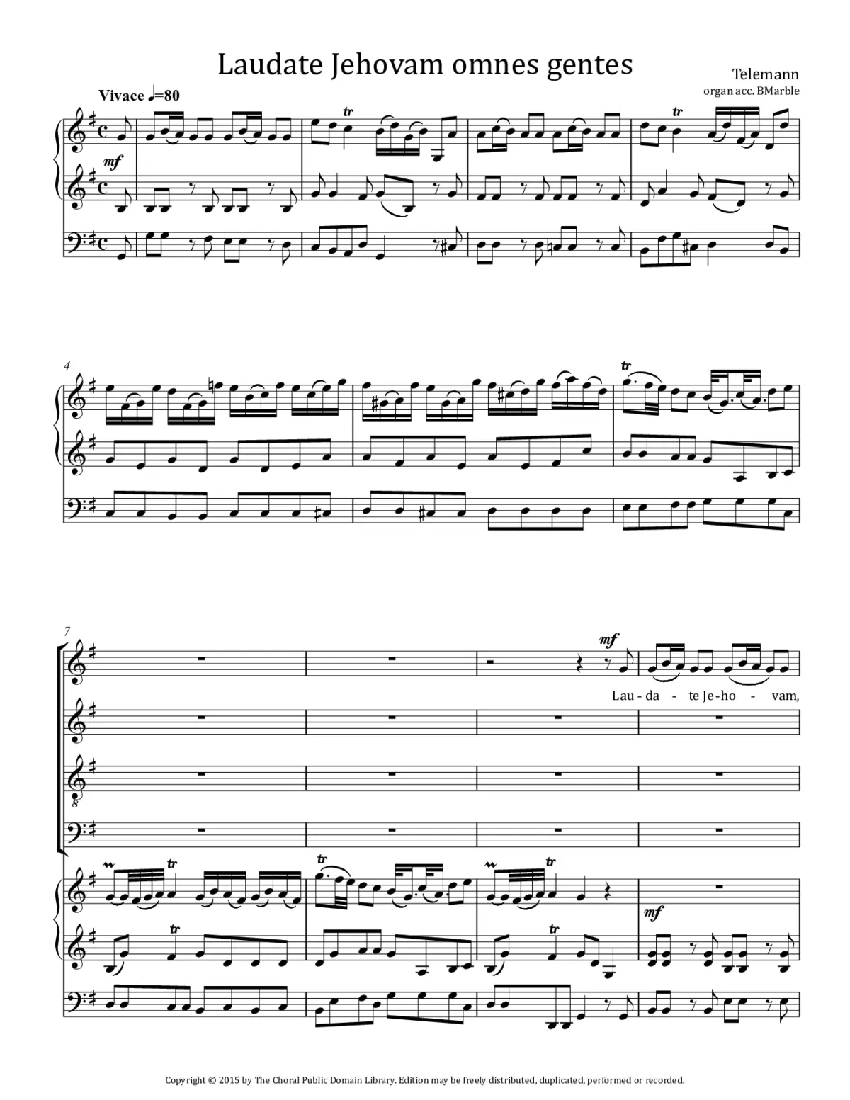 Laudate Jehovam, omnes gentes - Page 1