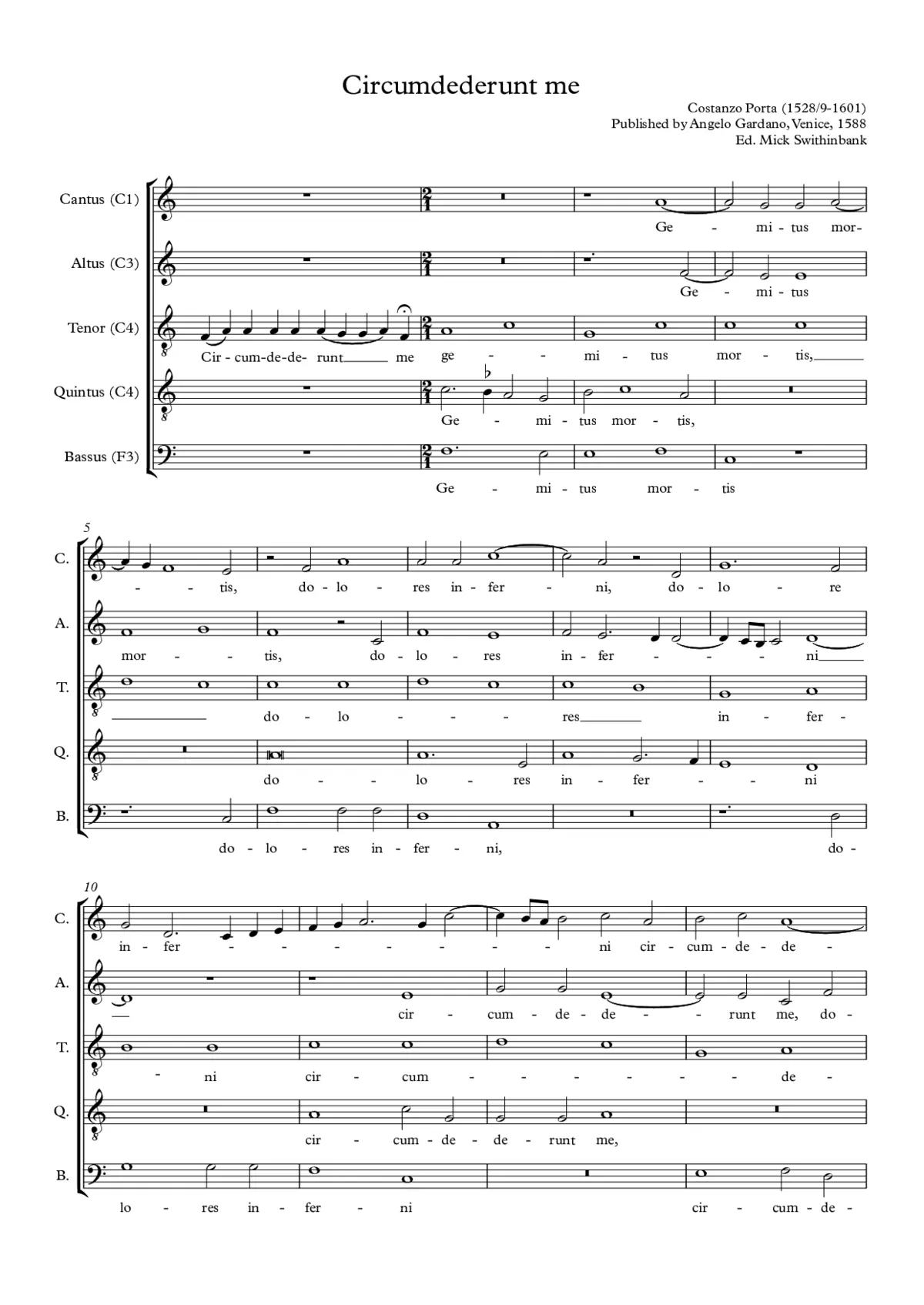 Circumdederunt me - Page 1