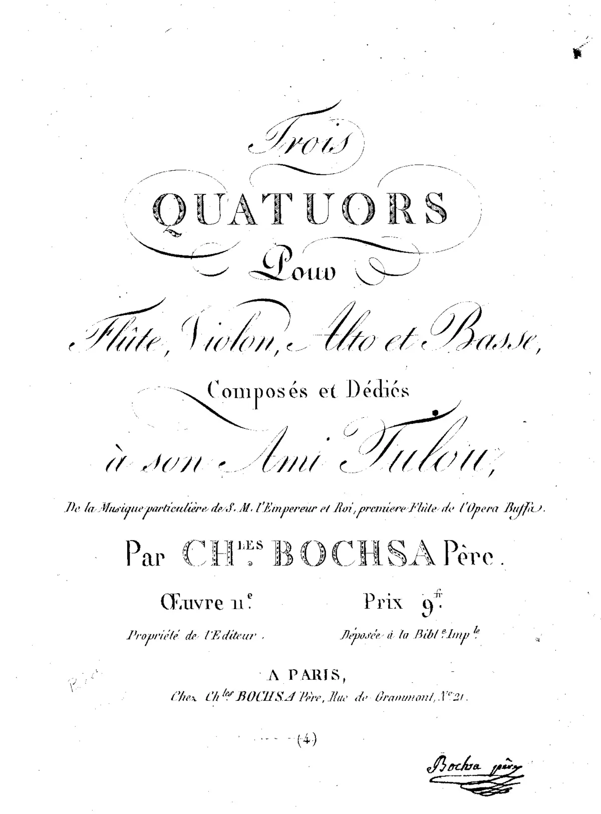 3 Flute Quartets, Op.11 - Page 1