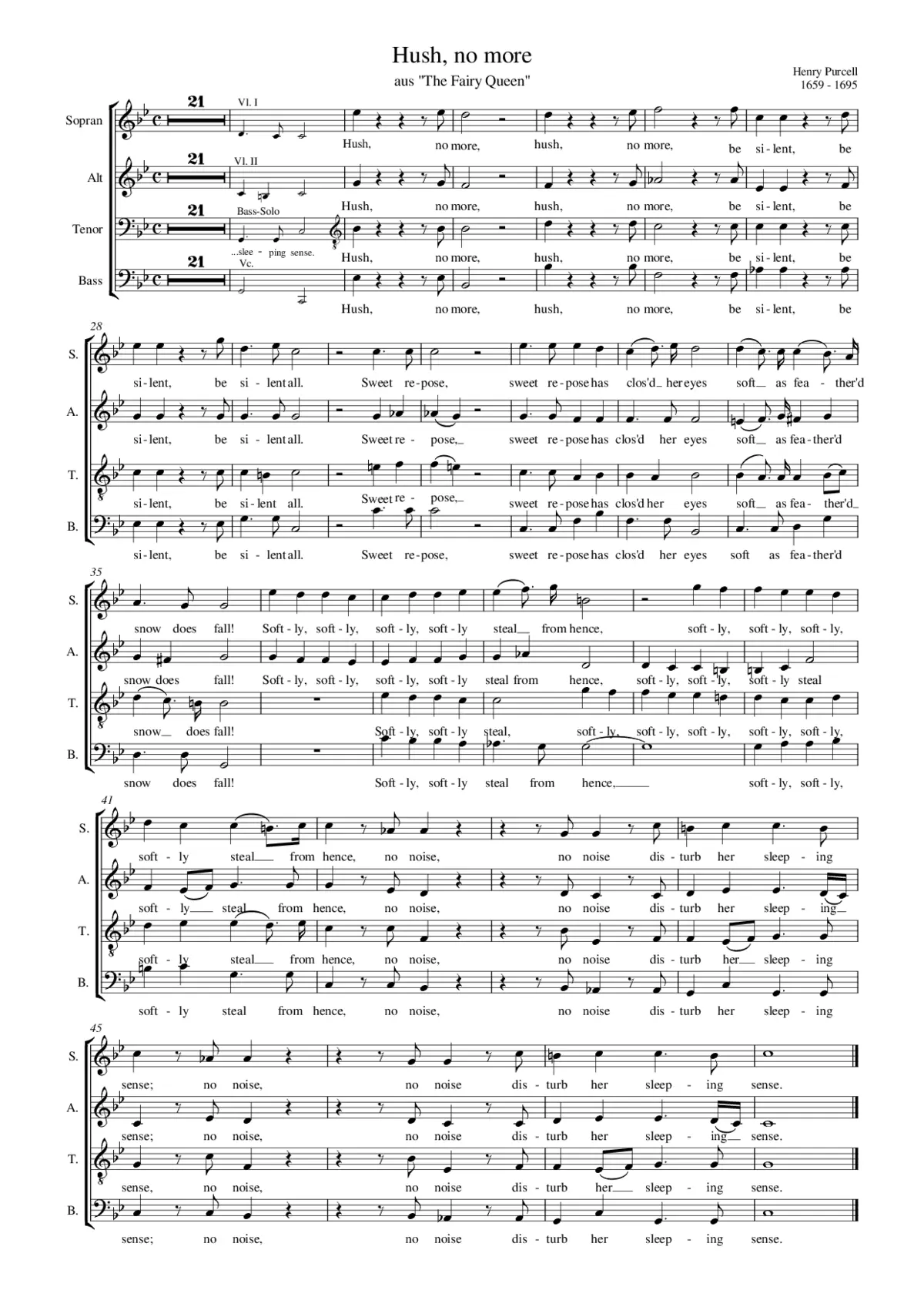 Hush, no more, Z 629/14 - Page 1