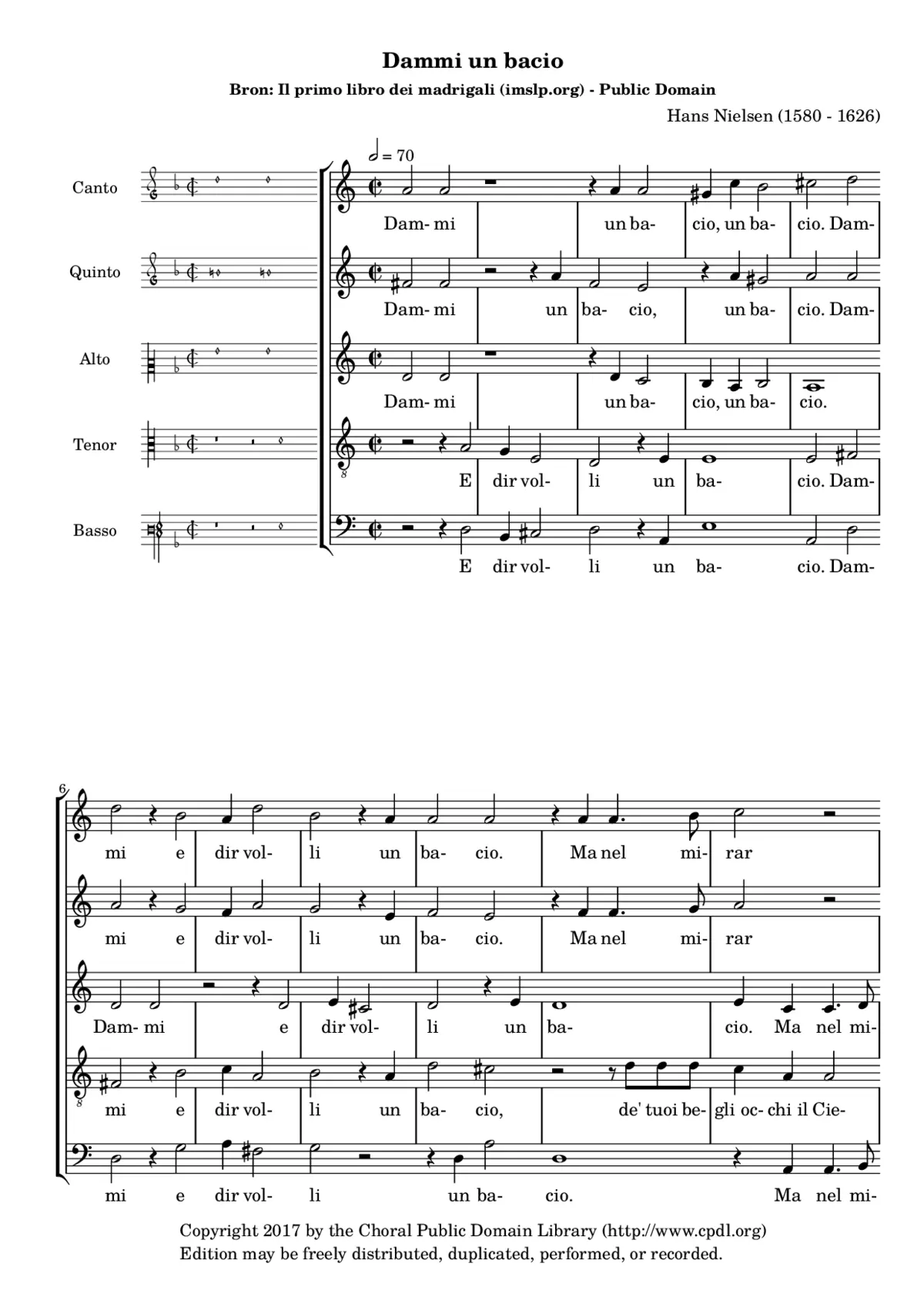 Dammi un bacio - Page 1
