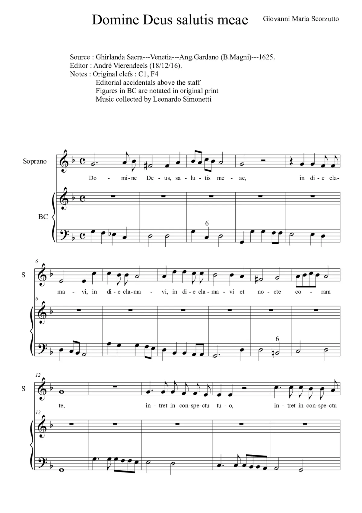 Domine Deus salutis meae - Page 1