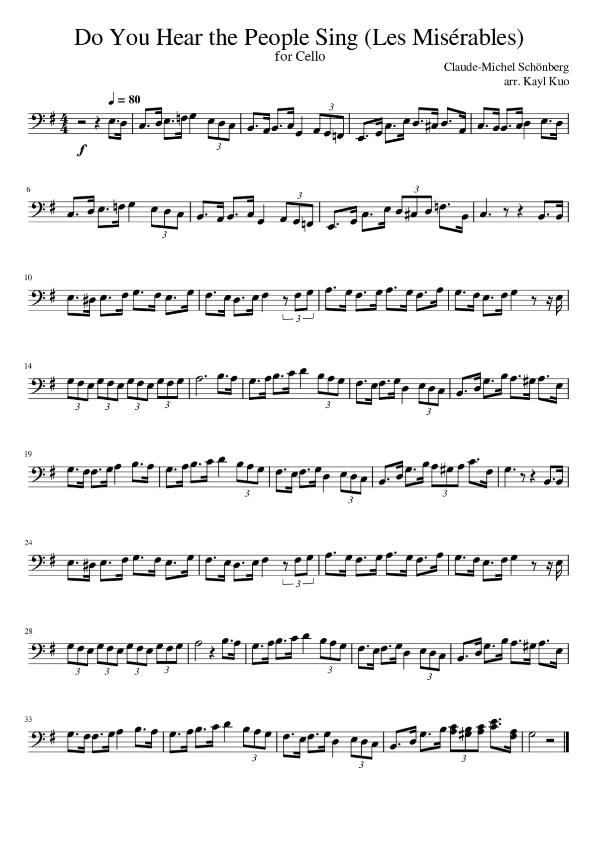 Do You Hear The People Sing? - Page 1