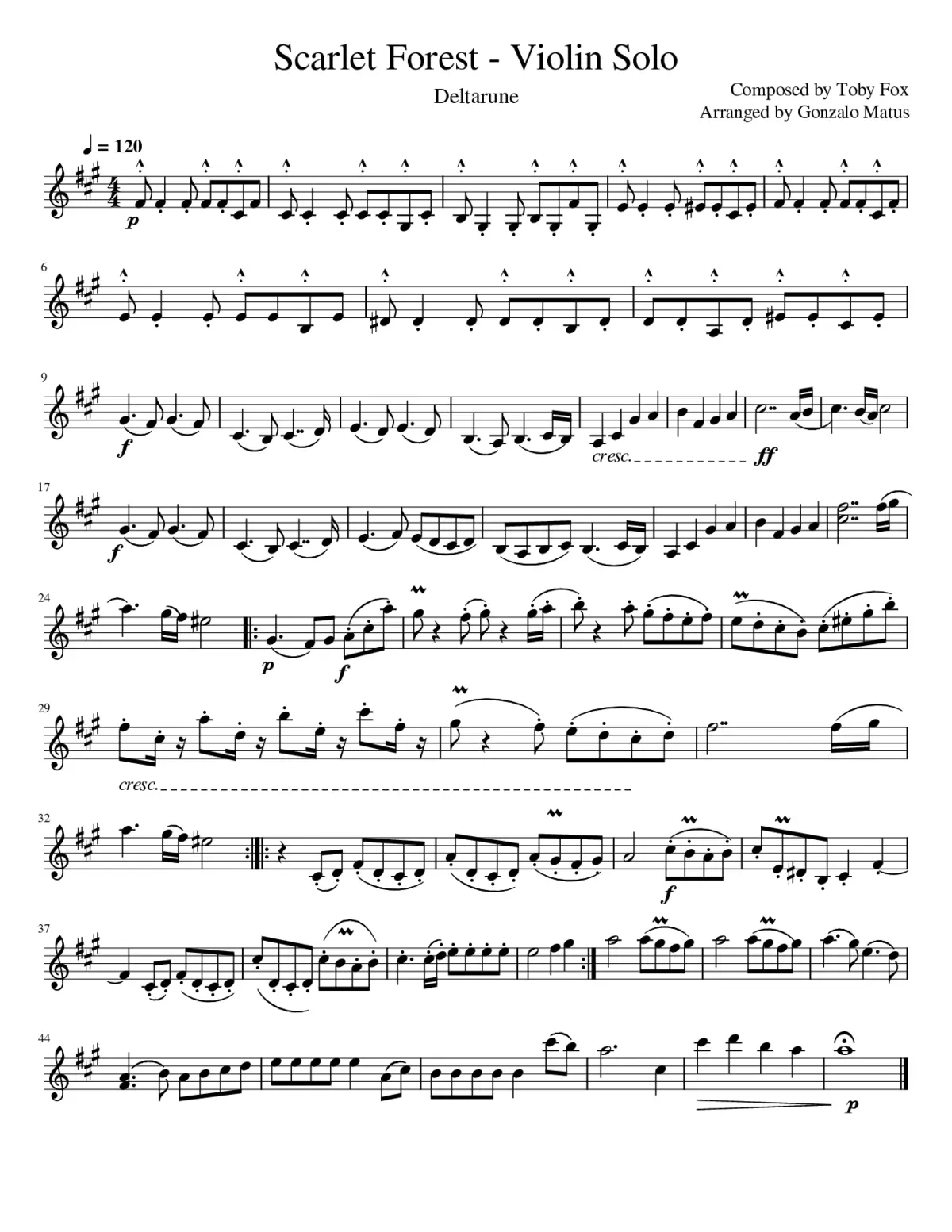 Scarlet Forest (Deltarune) - Page 1