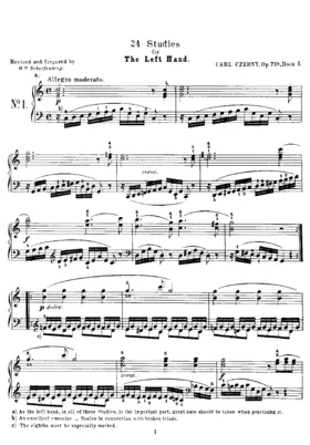 24 Piano Studies for the Left Hand