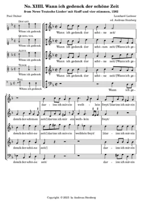 Wann ich gedenck der schöne Zeit