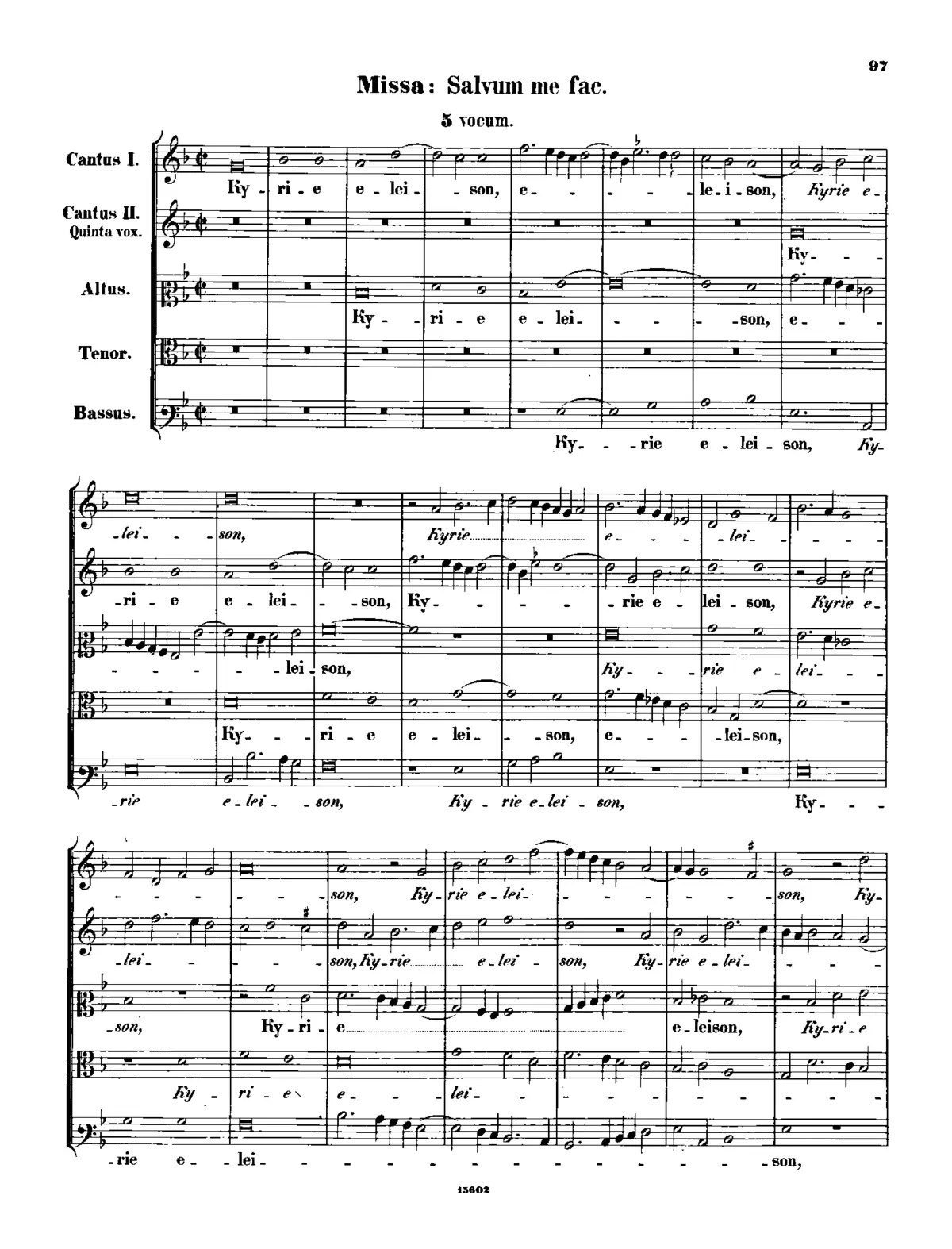 Missa Salvum me fac - Page 1