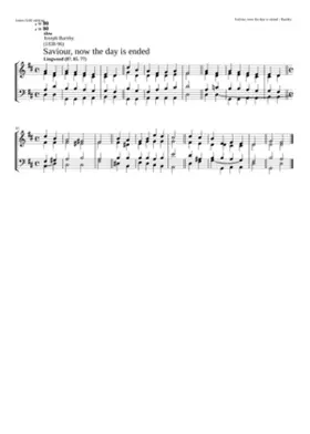 Saviour now the day is ended