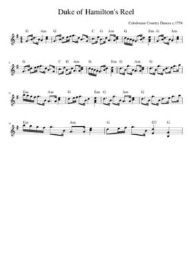 Duke of Hamilton's Reel