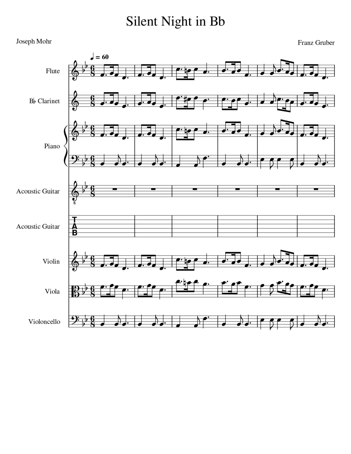 Silent Night - Page 1