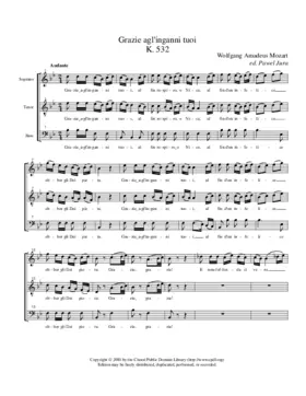 Grazie a gl'inganni tuoi, K. 532