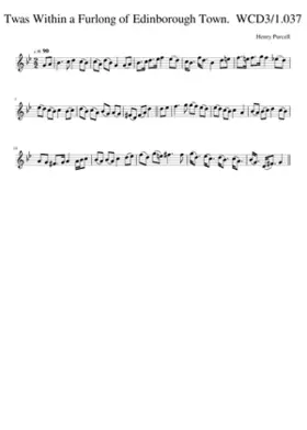 Twas Within a Furlong of Edinborough Town. WCD3/1.037