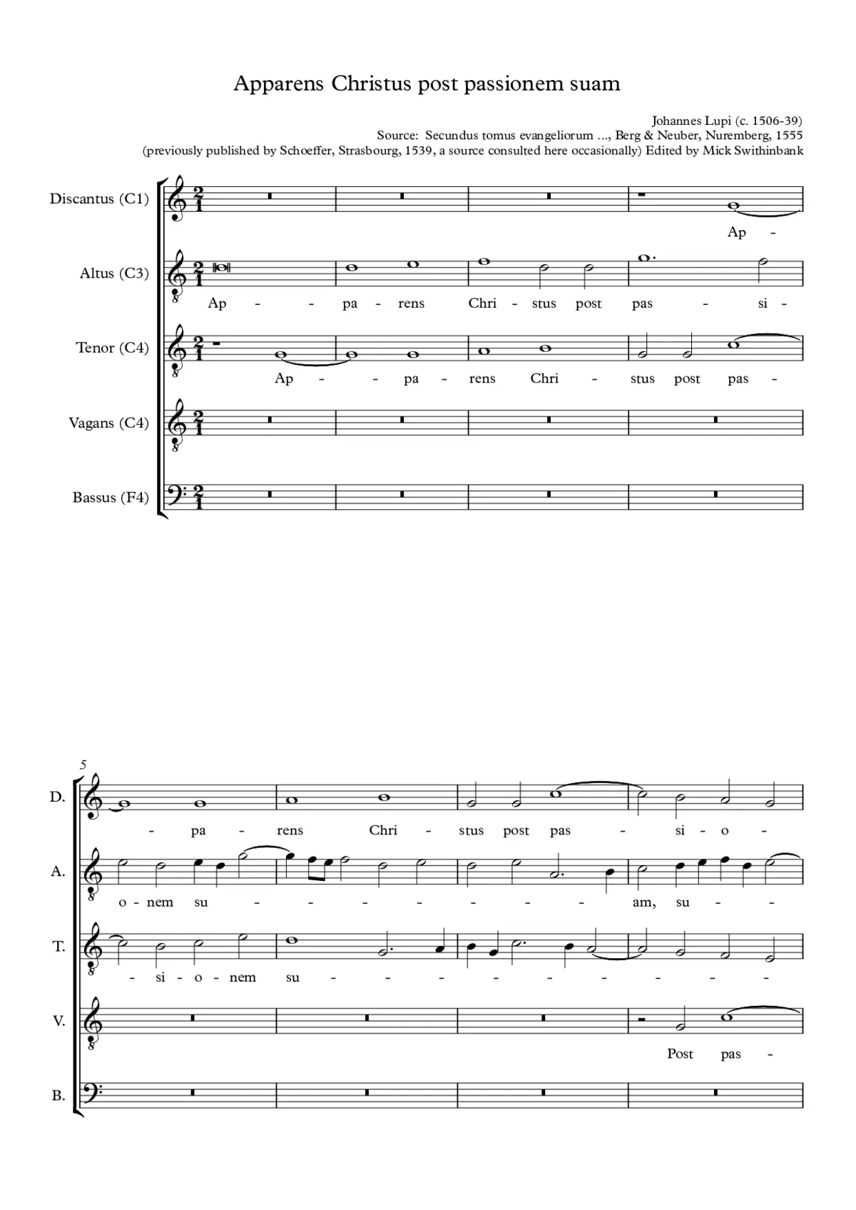 Apparens Christus post passionem suam - Page 1