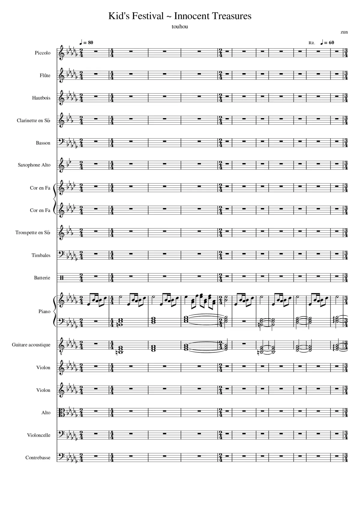 Kid's Festival Innocent Treasures - Page 1