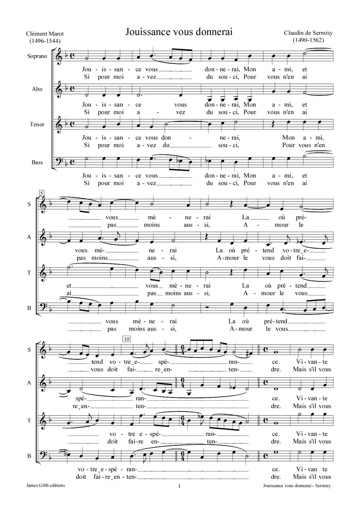 Joyssance vous donneray - Page 1