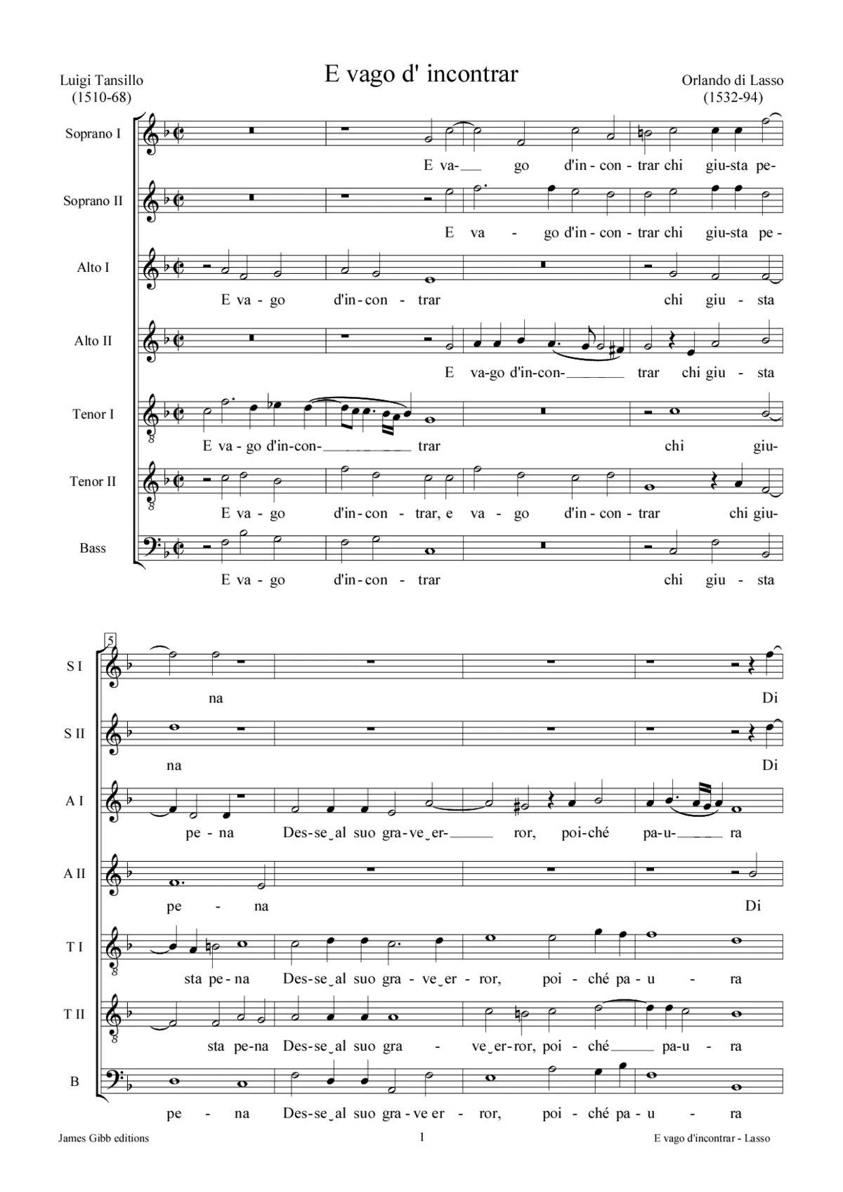 E vago d'incontrar - Page 1