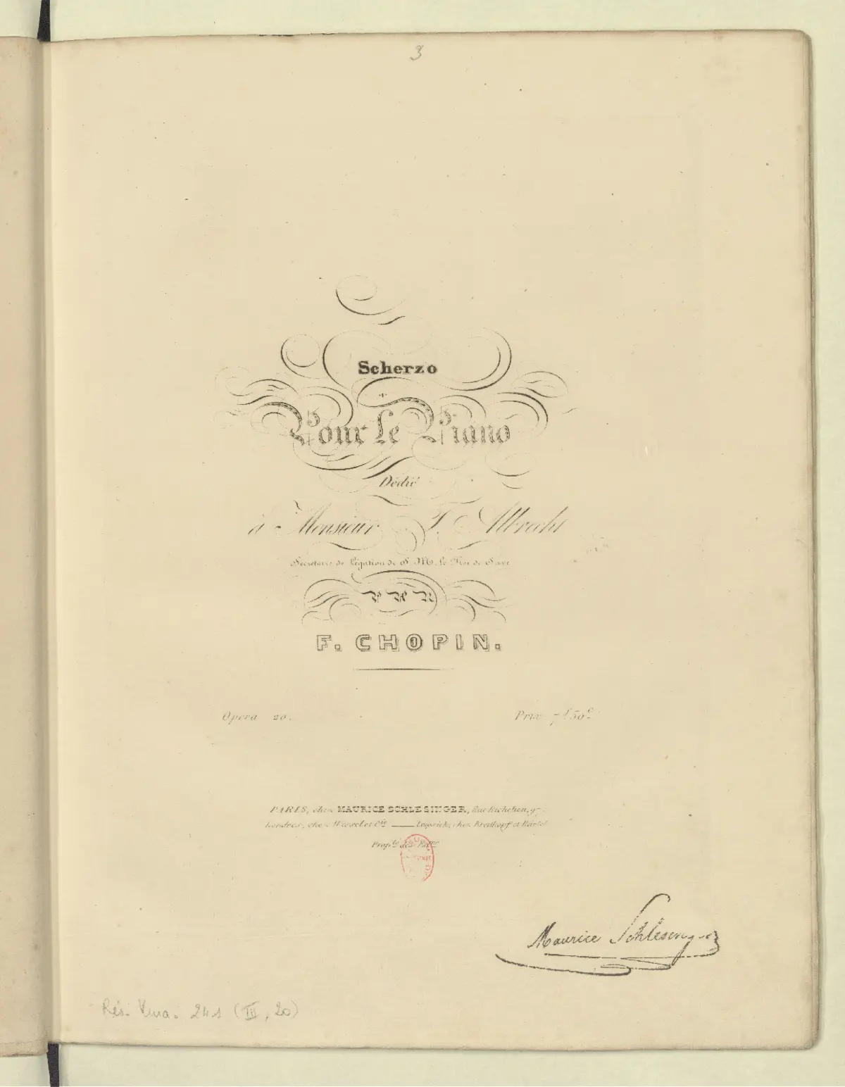 Scherzo No.1 - Page 1