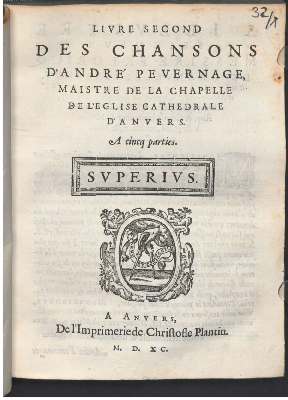 28 Chansons, Livre 2 - Page 1