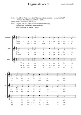 Lagrimate occhi dolenti