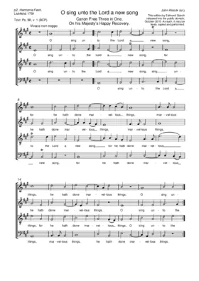 O sing unto the Lord a new song