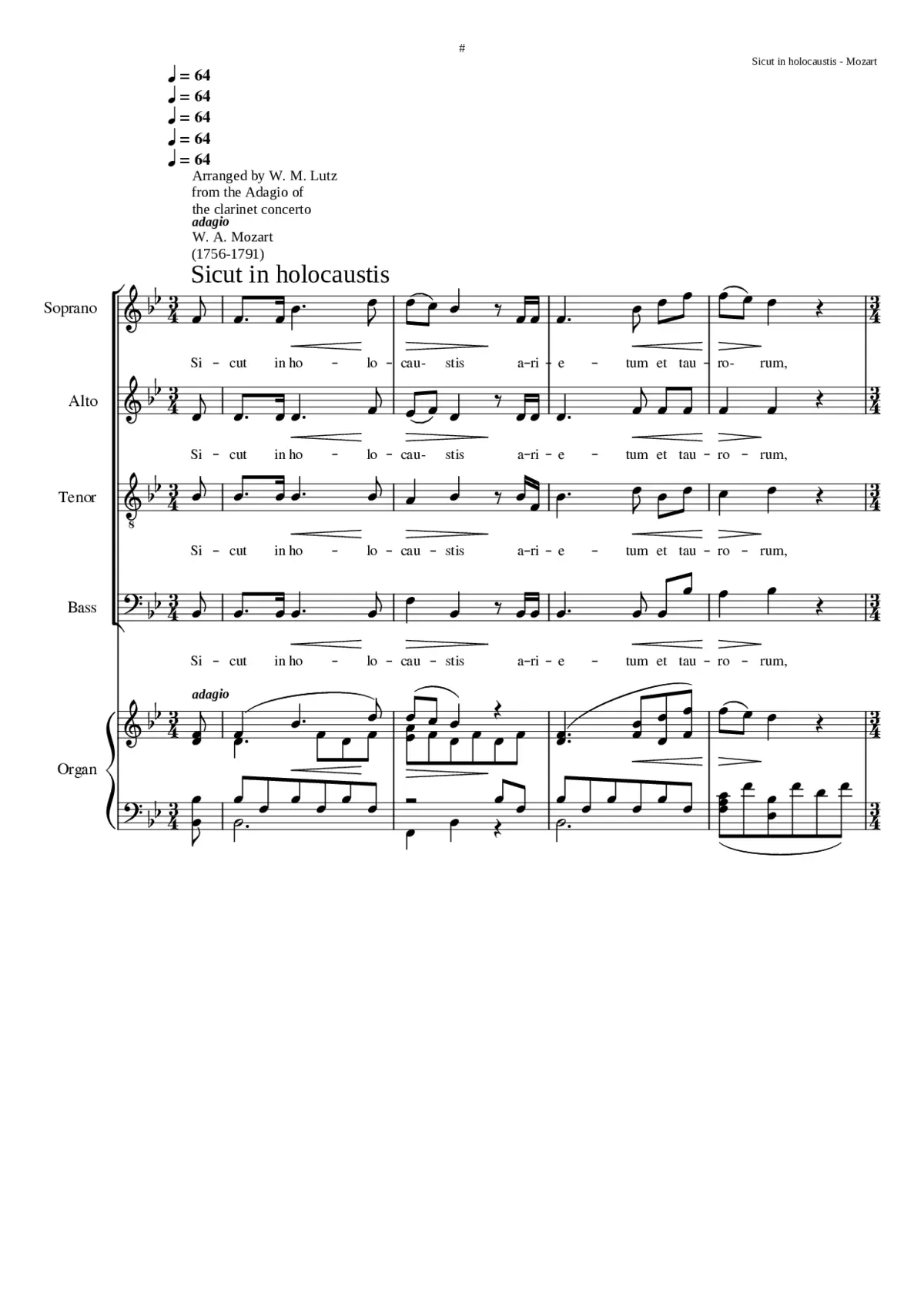 Sicut in holocaustis - Page 1