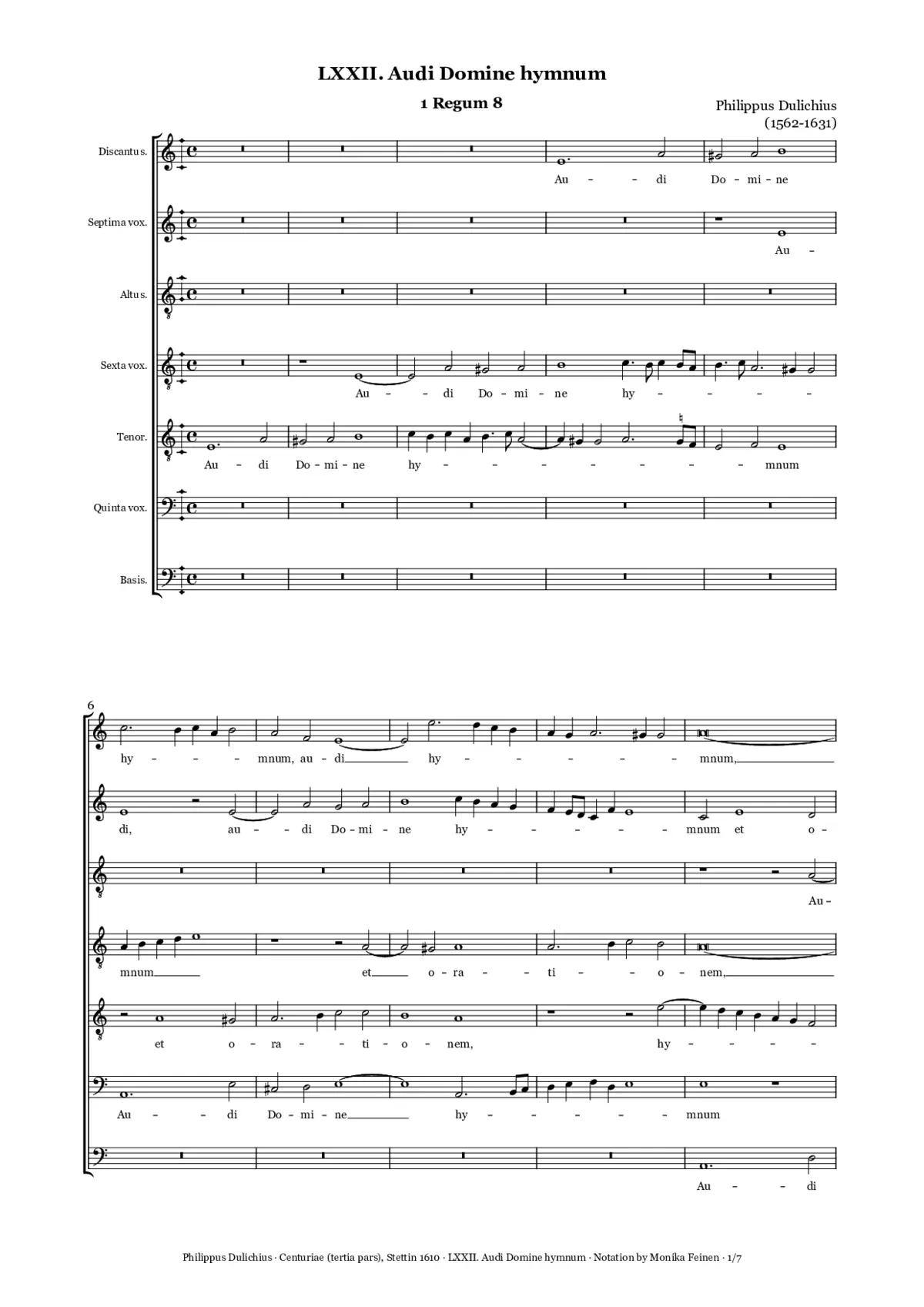 Audi Domine hymnum - Page 1