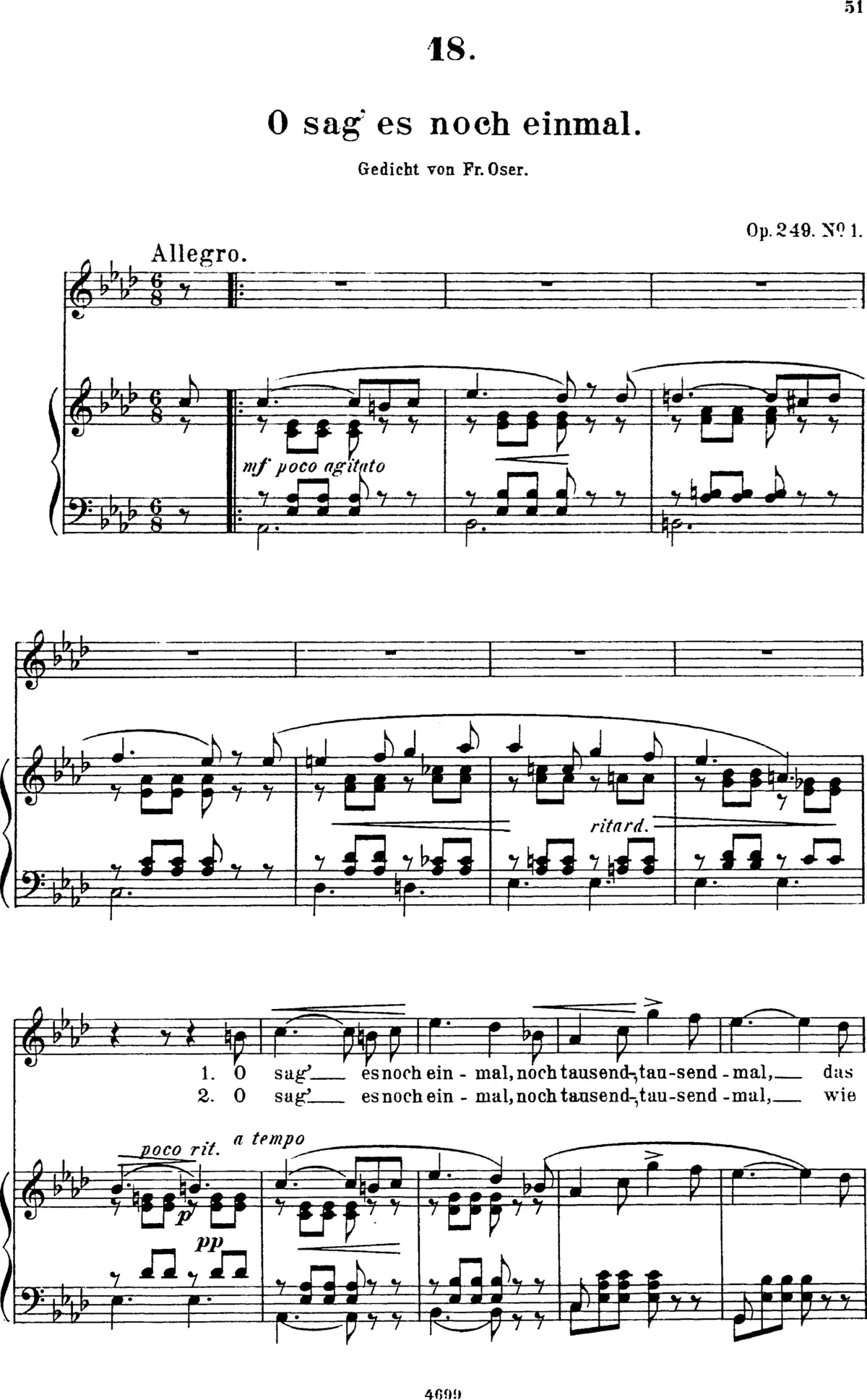 4 Lieder (f. T., S., MS., A. od. Br.) - Page 1