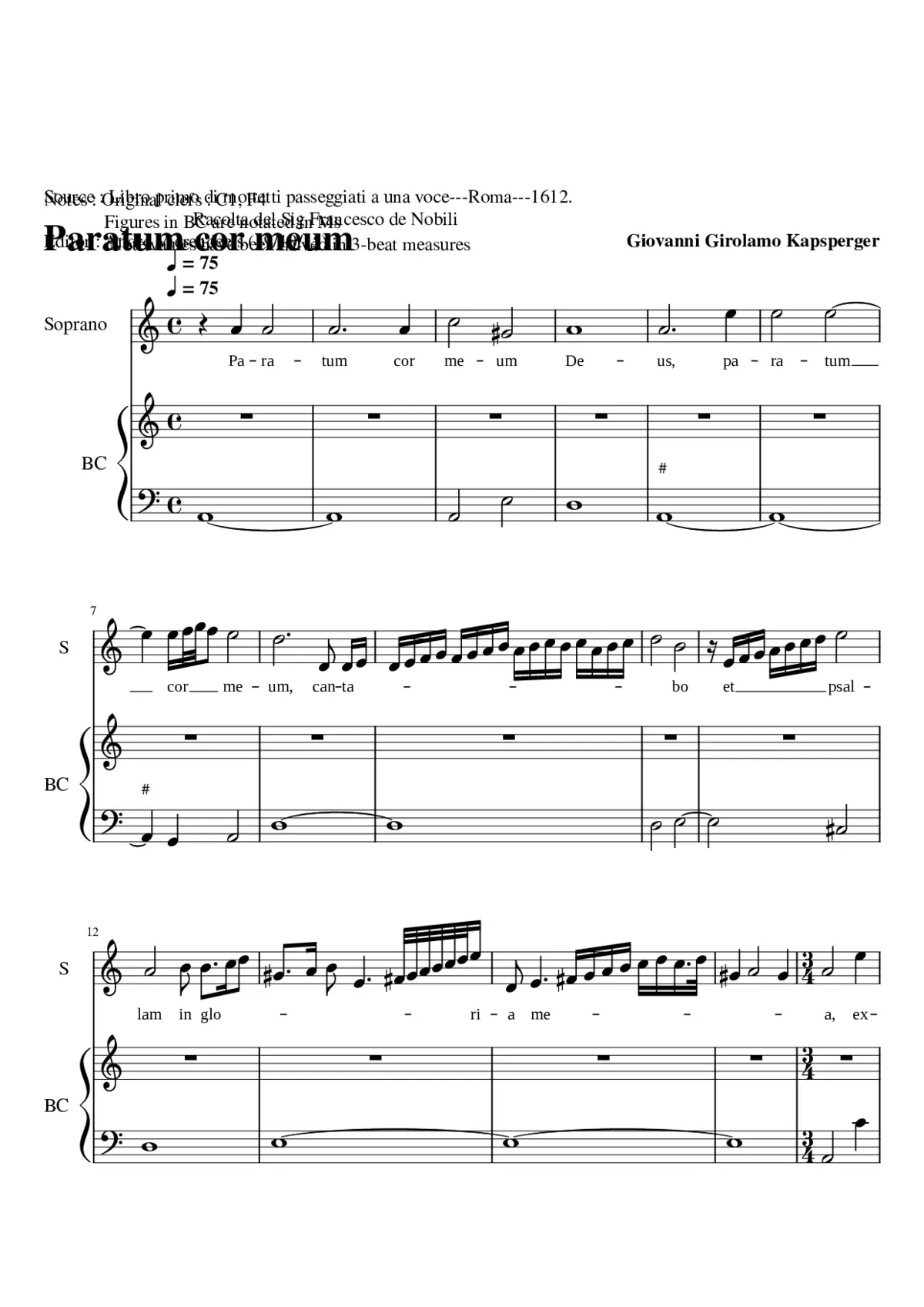 Paratum cor meum - Page 1