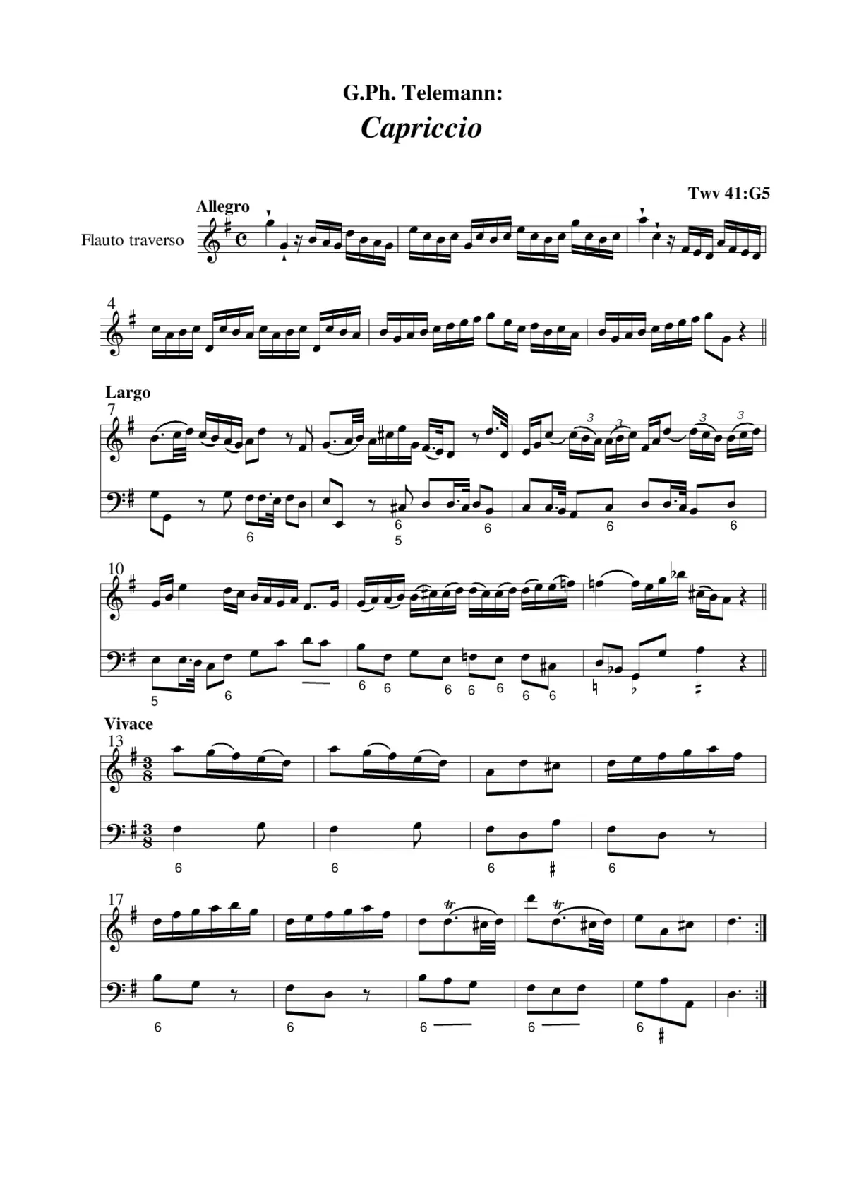 Capriccio à Flauto traverso - Page 1