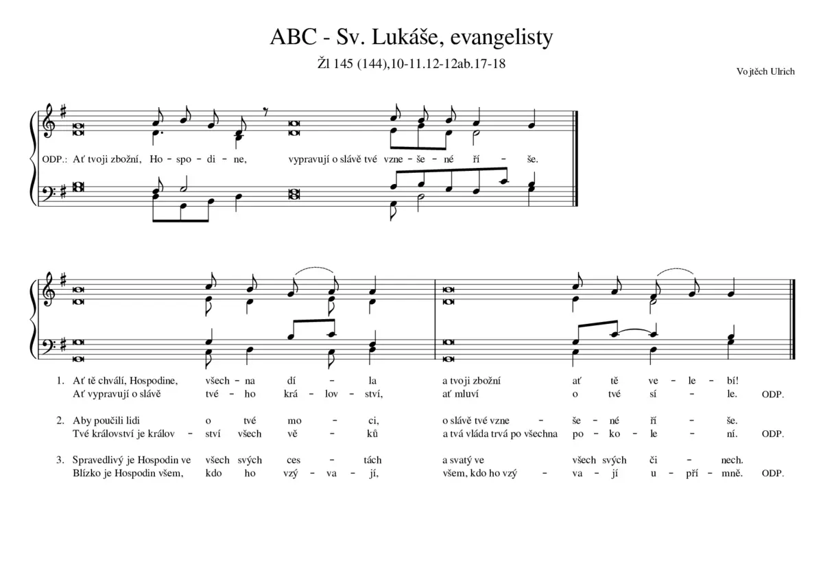 ABC - Sv. Lukáše, evangelisty - Page 1
