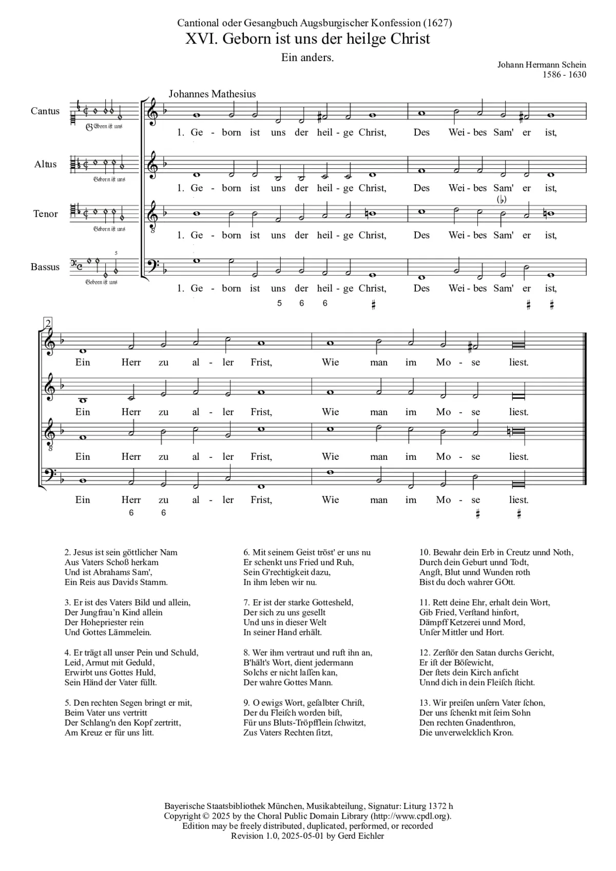 Geborn ist uns der heilge Christ - Page 1