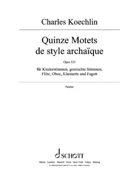 15 Motets de style archaïque
