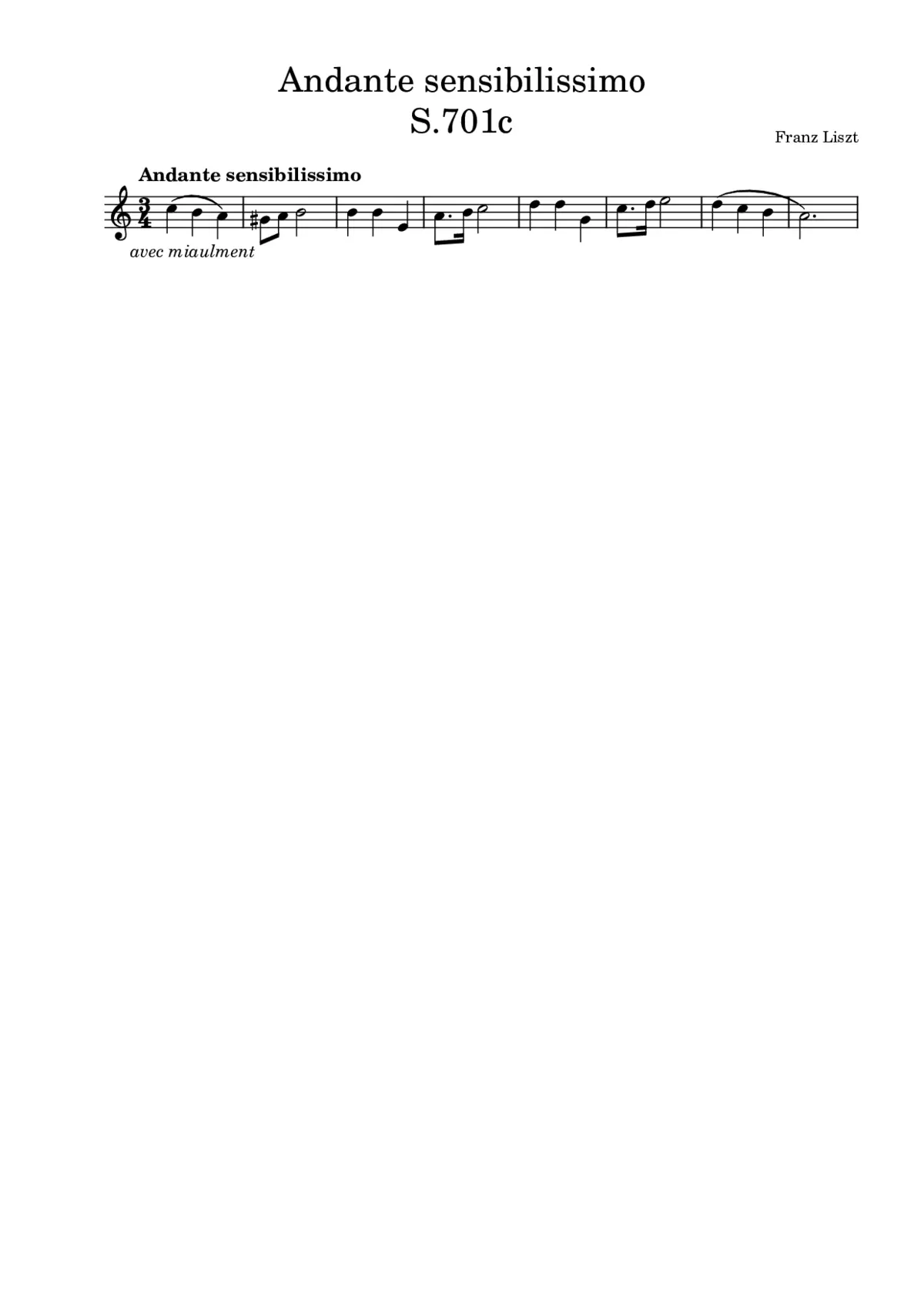 Andante sensibilissimo - Page 1