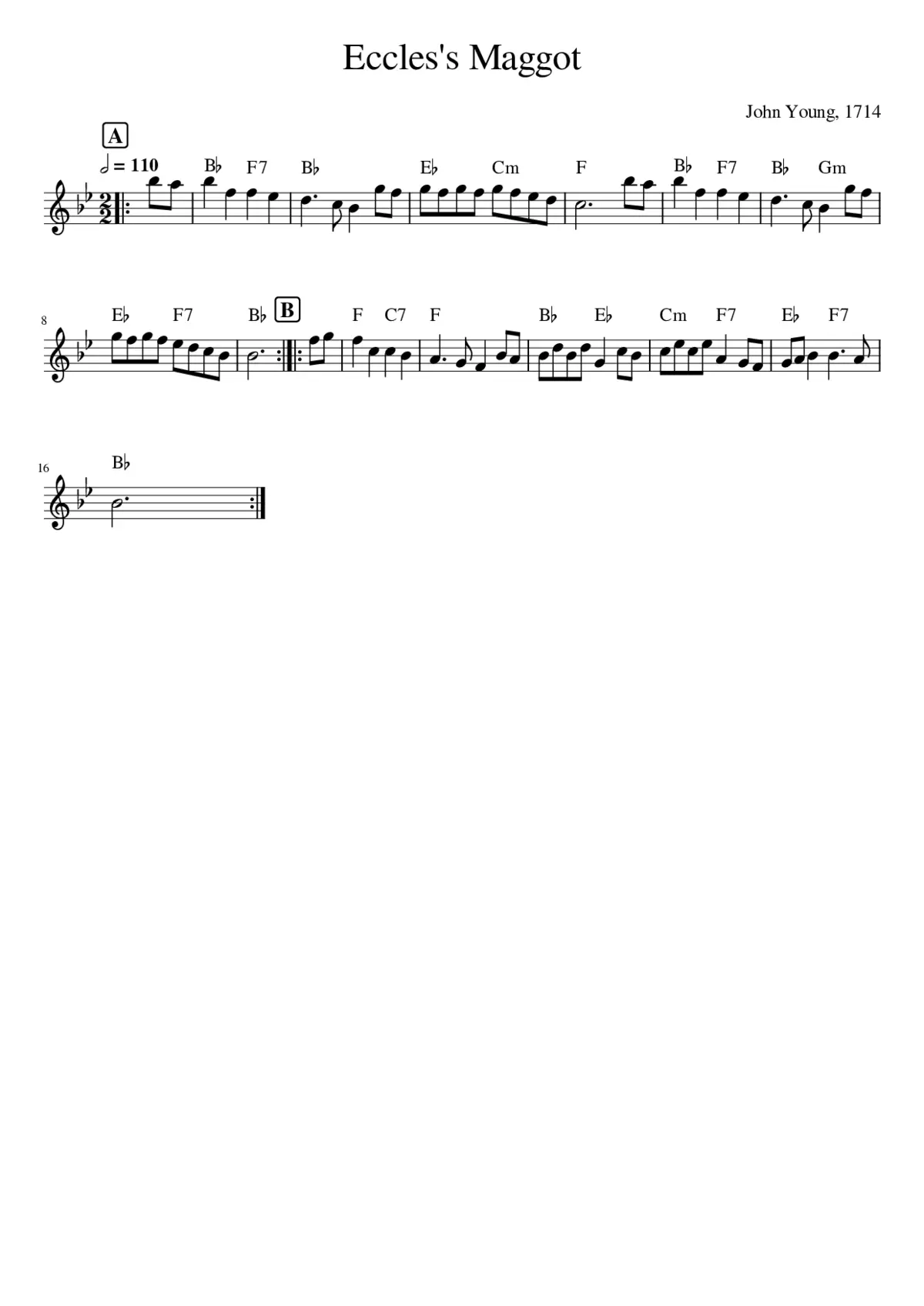Eccles's Maggot - Page 1
