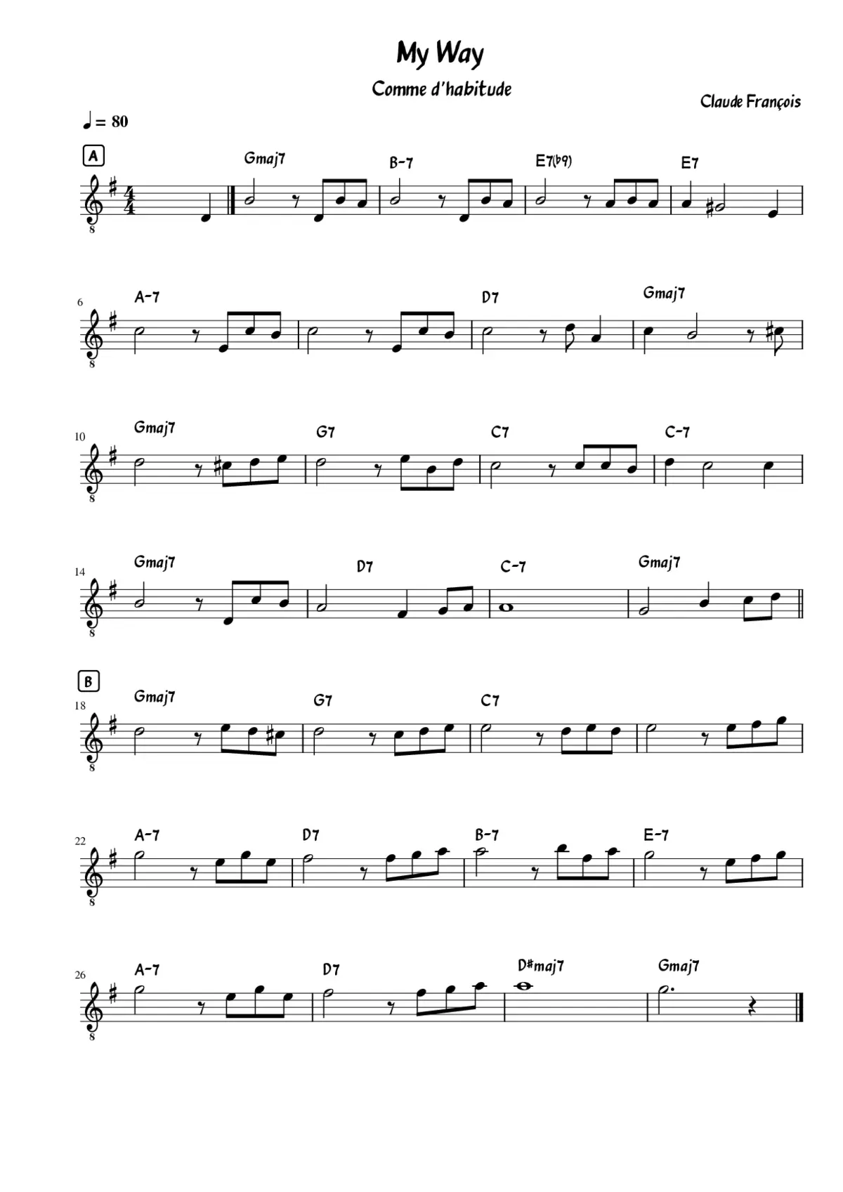 Comme dhabitude - Page 1