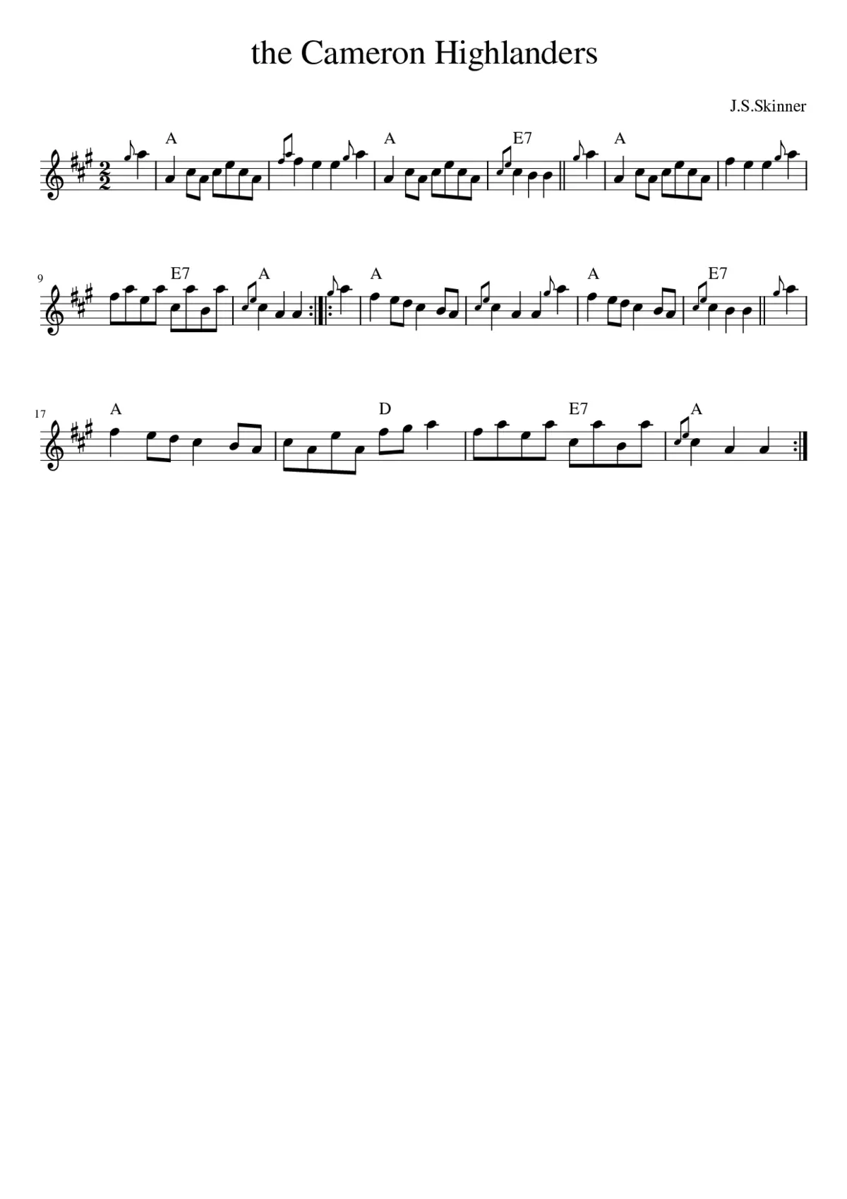 The Cameron Highlanders - Page 1
