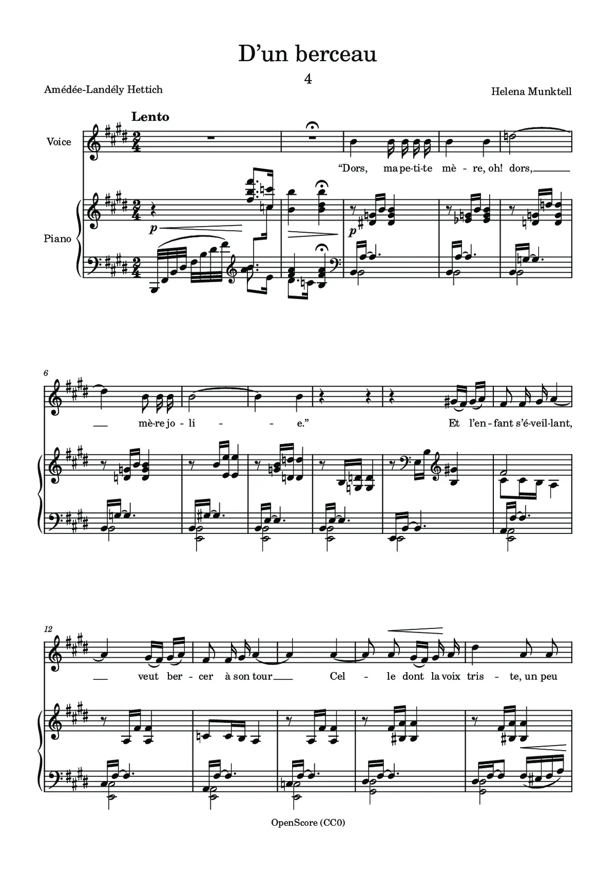 D’un berceau - Page 1