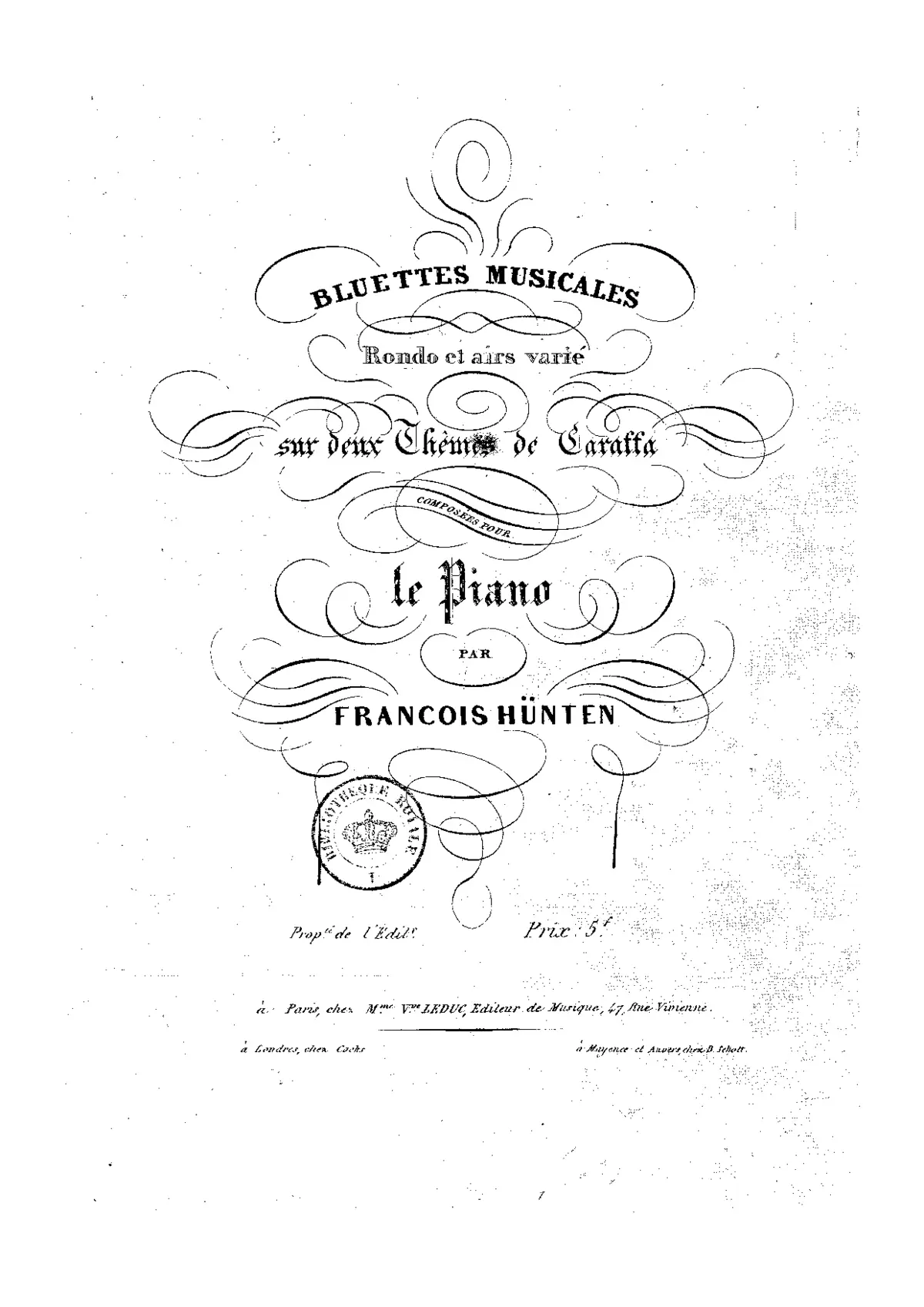 2 Bluettes musicales, Op.82 - Page 1
