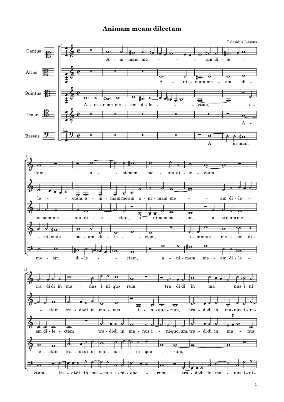 Animam meam dilectam a 5 - Page 1