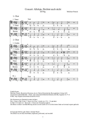 Alleluja, fürchtet euch nicht