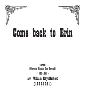Come back to Erin