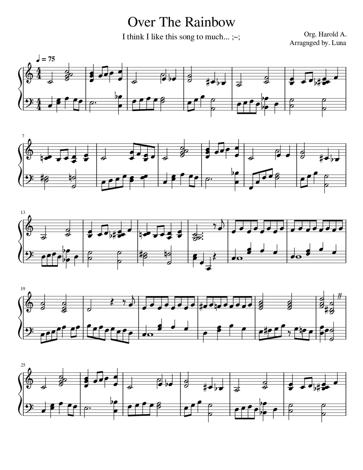 over the rainbow - Page 1