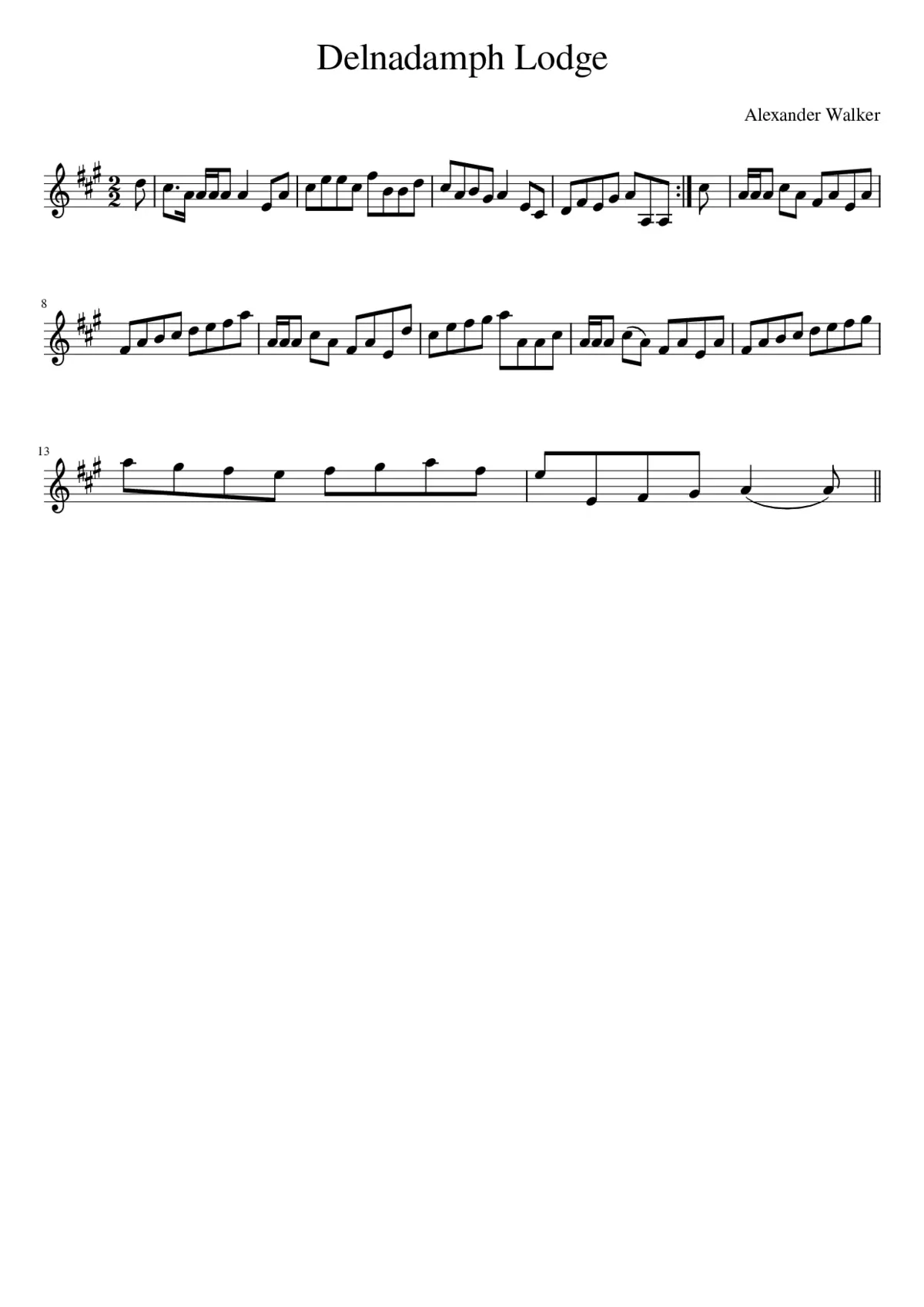 Delnadamph Lodge - Page 1