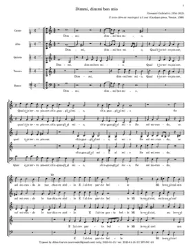 Dimmi, dimmi ben mio