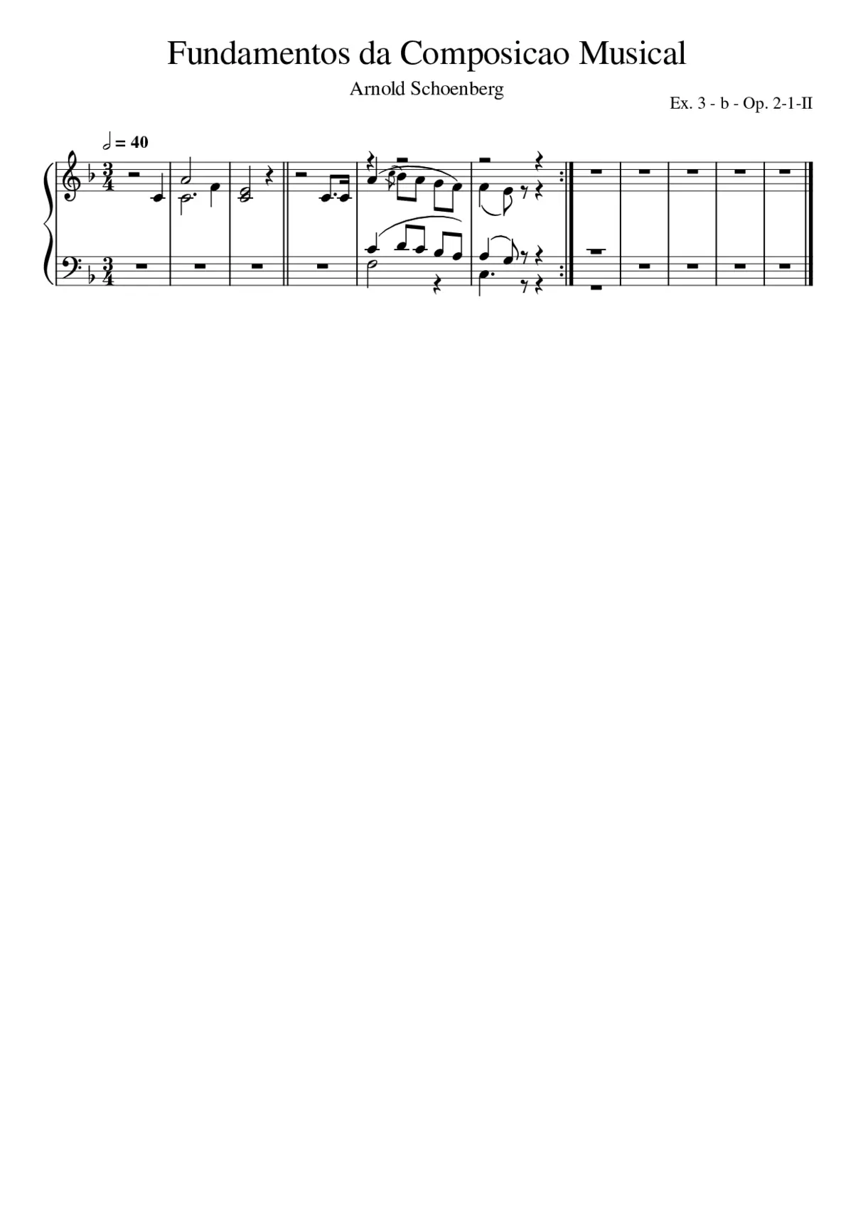 Fundamentos da Composicao Musical - Schoenberg Arnold - Ex. 3 - b - Op. 2-1-II - Page 1