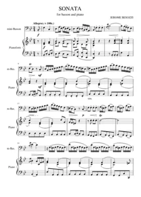 Sonata in B flat major for Basson and piano