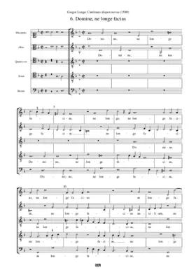 Domine, ne longe facias