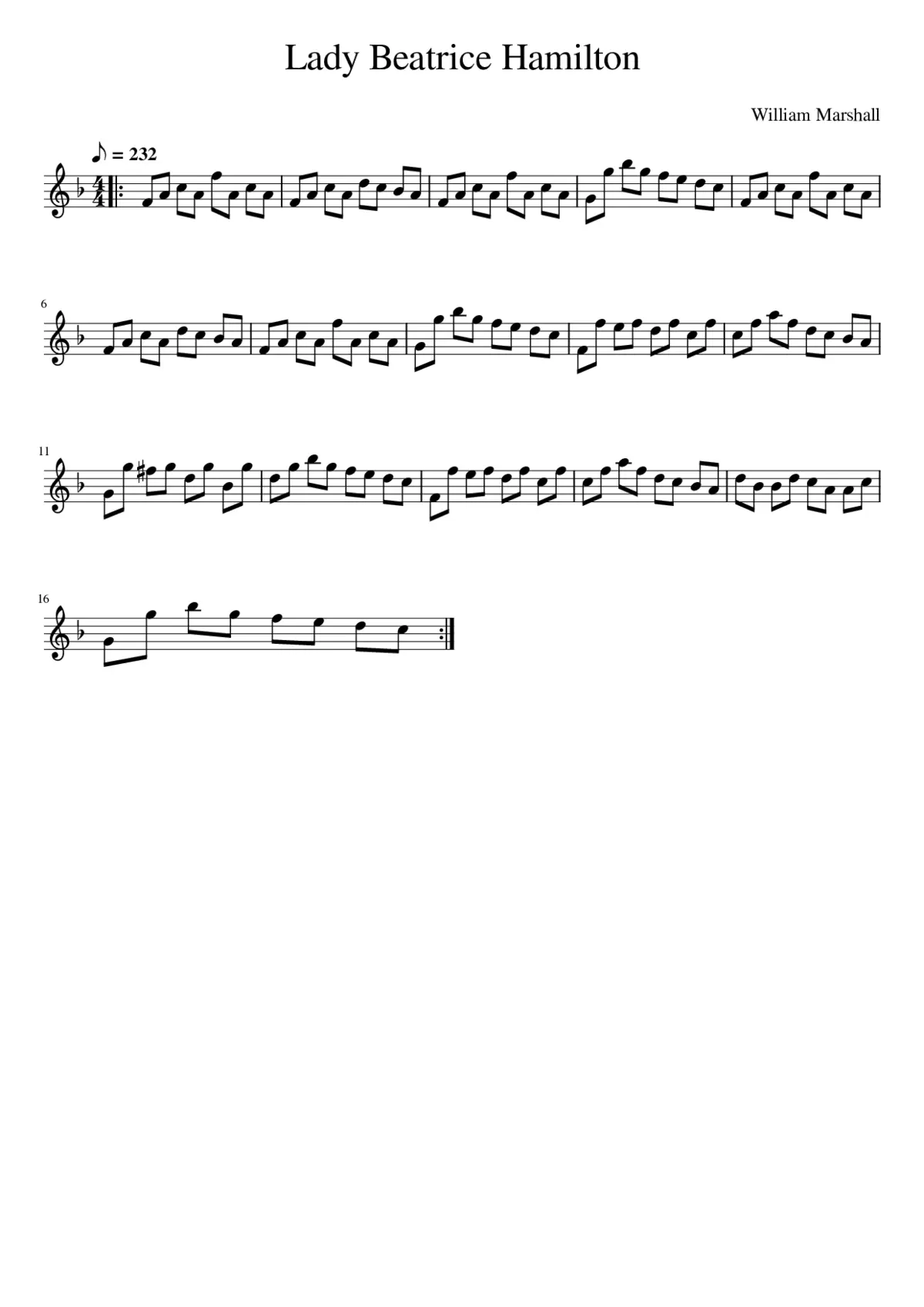 Lady Beatrice Hamilton - Page 1