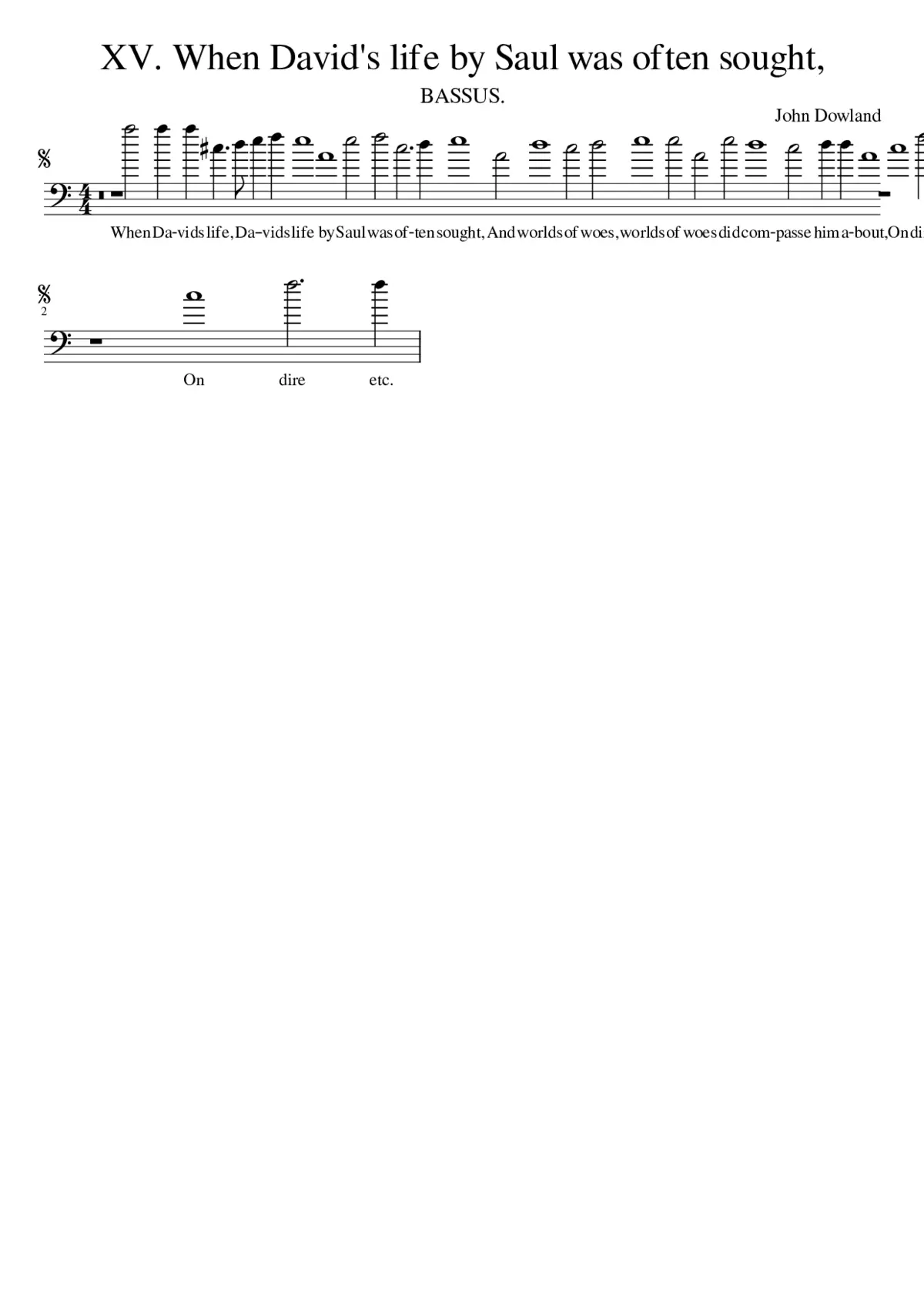XV. When David's life by Saul was often sought - Page 1