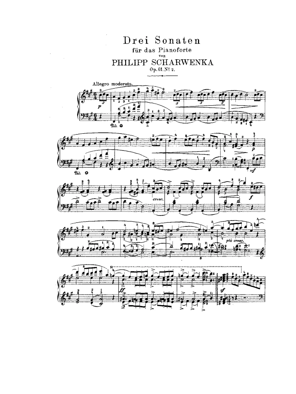 3 Piano Sonatas, Op.61 - Page 1